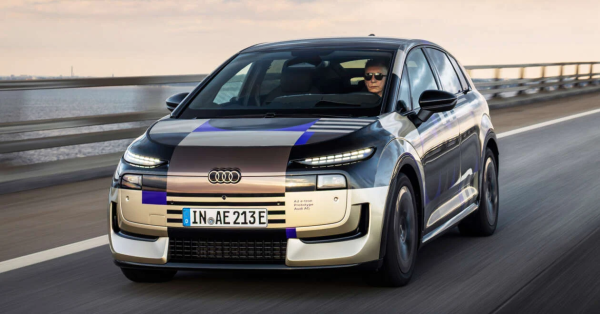 Анонс Audi A2 e-tron 2026 года — система 400 В; до 326 л.с., 545 Нм, ожидаемый запас хода EV по WLTP 450 км; осенний дебют