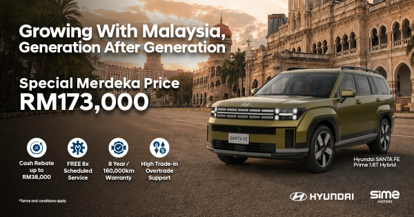 Hyundai Santa Fe Prime Hybrid — 235 л.с., запас хода до 1000 км, 7 сидений, 10 подушек безопасности, ограниченное количество экземпляров от 173 000 ринггитов