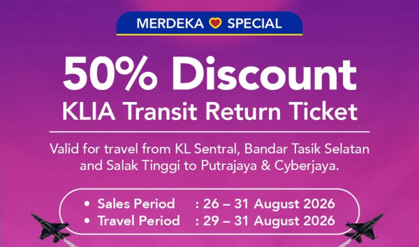KLIA Transit ���������� ������ 50% �� �������� ������ � ��������� �� ������������ ��� ������� � 29-31 �������.