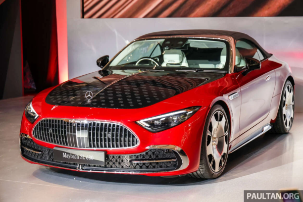 Mercedes-Maybach SL680 Monogram Series дебютирует в Малайзии – роскошный родстер с 4,0-литровым двигателем V8, фр. Ориентировочная стоимость: 2,25 млн ринггитов