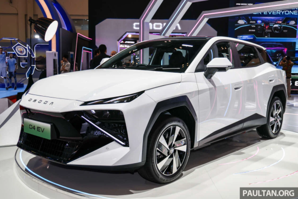 Omoda 4 EV ����������� �� �������� GIIAS ����� ������ � ����� � ����������� B-�������� ��������� 218 �.�./275 ��, ����� ���� 470 �� �� WLTP