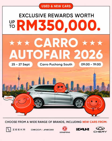 Carro Autofair 2026, 25�27 �������� � Carro Puchong South � ����� � ����������� ����������, ������� �� ����� �� 350 ����� ���������!