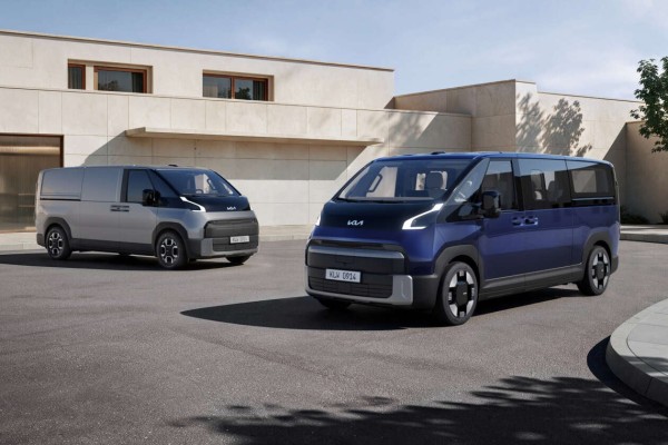 Дебют Kia PV7 2027 года — фургон с электроприводом 800V; 272 л.с., до 460 км по WLTP; грузовая и пассажирская версии, до 11 мест