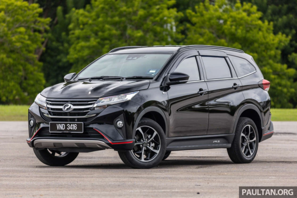 Perodua Aruz ������ ����� �� 69 �� 74 ����� ��������� � �� 4 ������ ��������� ������� �� ���� ���������; �������������� ������ � ������� 4 ����� ��������� �� ���� ��������