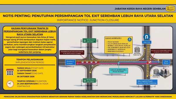 �������� ��������� ����� �������� ����� �� ������ PLUS Seremban � ������ ������������ ��������� �������� � ������ ������ ������ � � 22 �������� �� 5 �������.