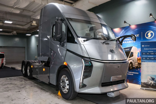 Грузовики DeepWay EV в Малайзии – конкурент Tesla Semi, поддерживаемый Baidu; дальность действия до 400 км, от 750 тыс. ринггитов, OTR декабрь 2026 г.