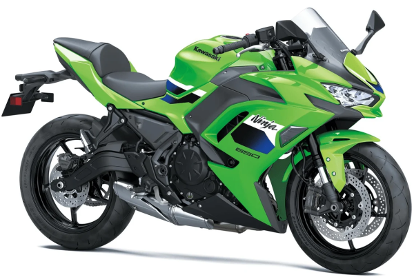 Kawasaki Ninja 650 2027 ���� ������� ���������� ���������������� �������, ����� Showa USD, ����������� �������� � ����� ���������� TFT.
