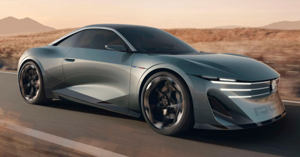 Peugeot RCZ Vision � ������� ��������������� �������������, ��������������� ����� ����������� �������; ����� ���� 600 �� �� ������������� �������